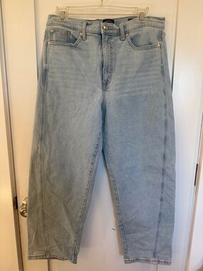 Scoop Light Wash Women's High-Rise Barrel Jeans